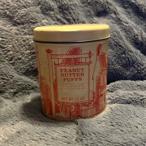 😉Bundle Days😉 Vintage Candy Tin For E.G. Whitman Co. Peanut Butter Puffs 1960s
